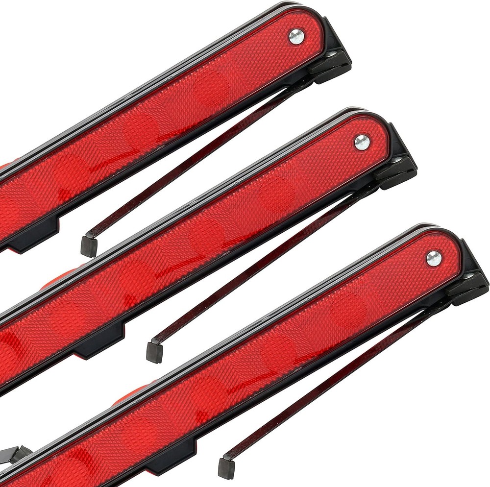 3PCS Car Emergency Warning Triangle DOT Approved Reflective Safety Roadside Kit