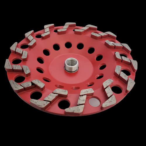 5/8-11 Threaded adaptor Clamping Flange for angle grinders w/ Diamond Cupwheel