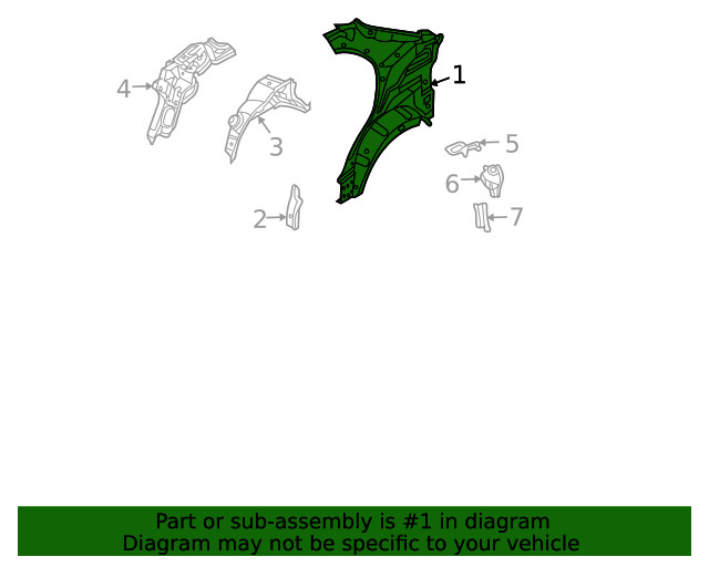Genuine GM Inner Panel 96533247
