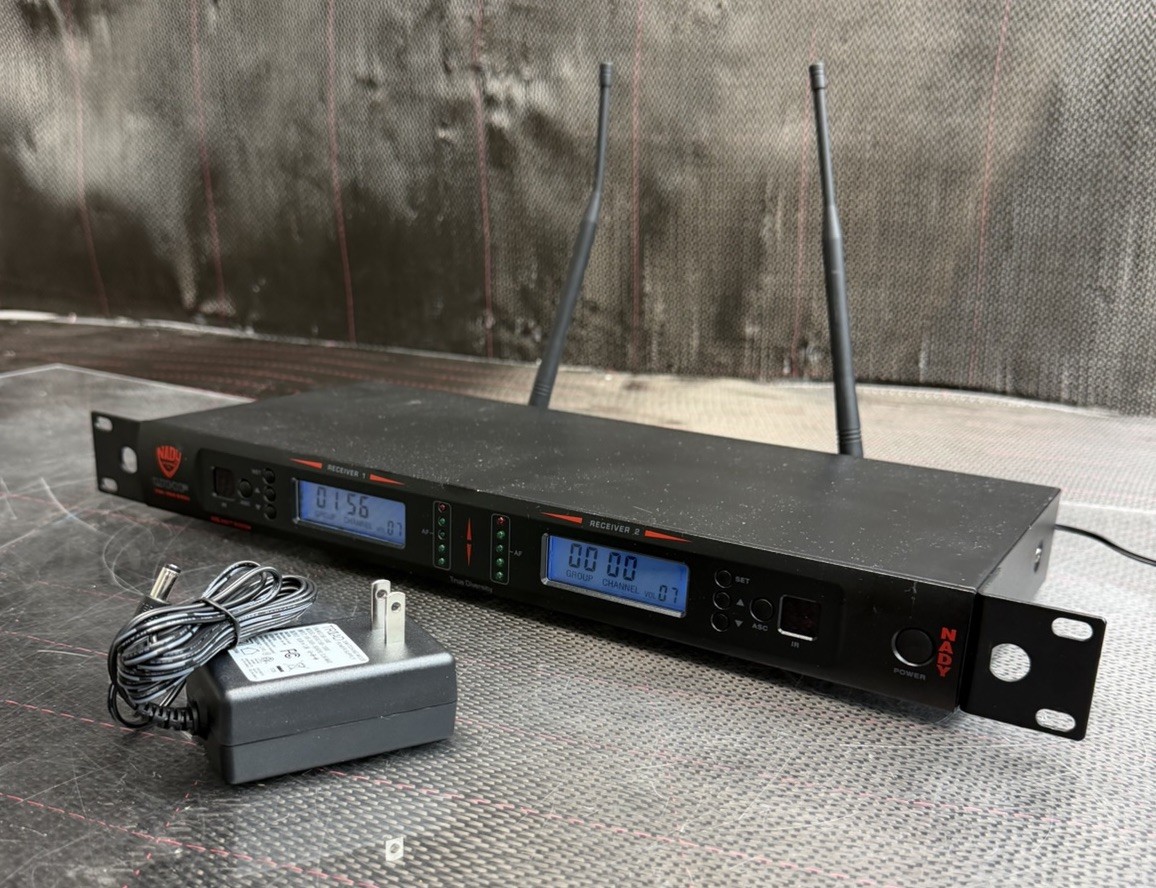 Nady 2W-1KU *Receiver Only* 1,000-Channel Dual UHF Ships Fast VGC!