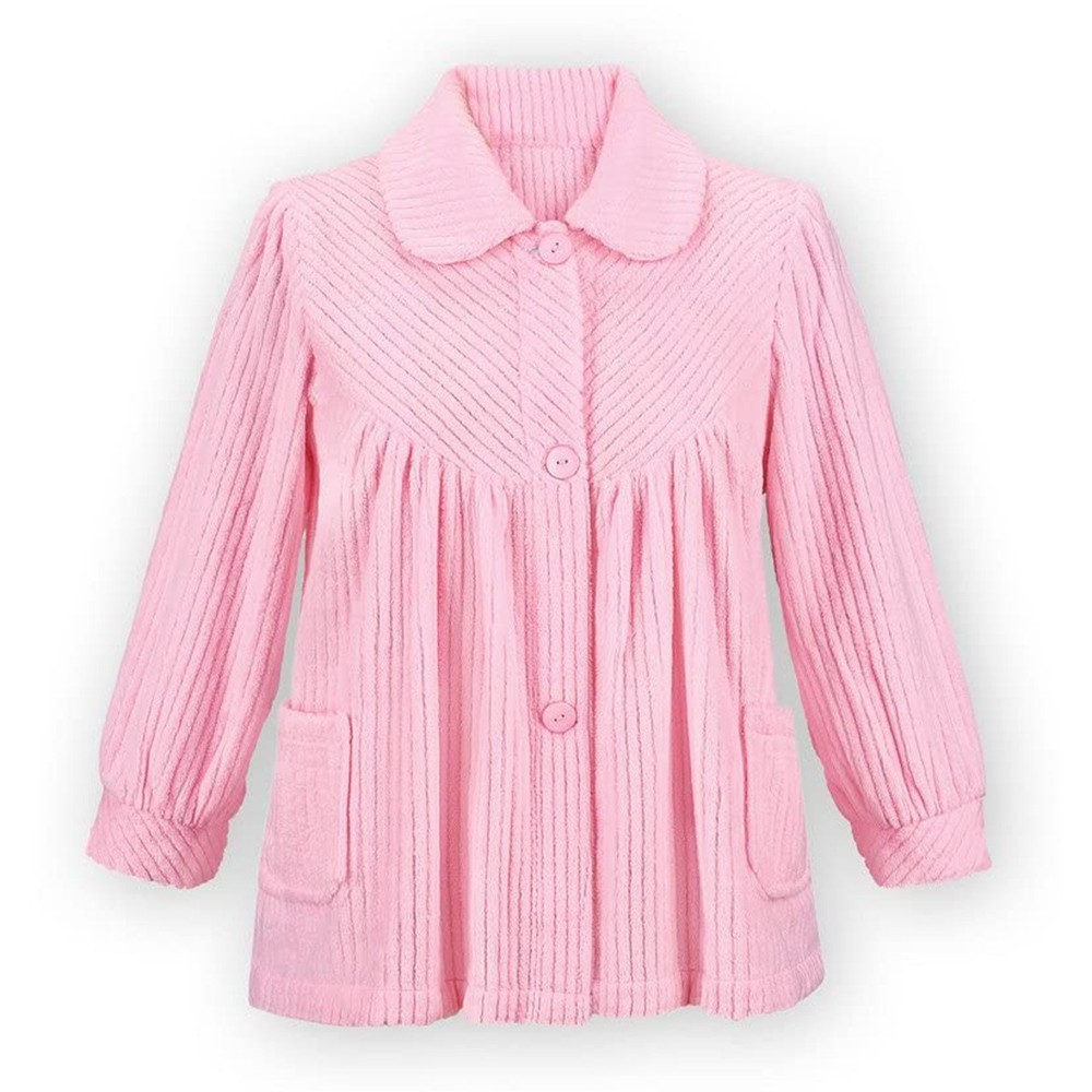Cozy Fleece Bed Jacket, Ivory, MED