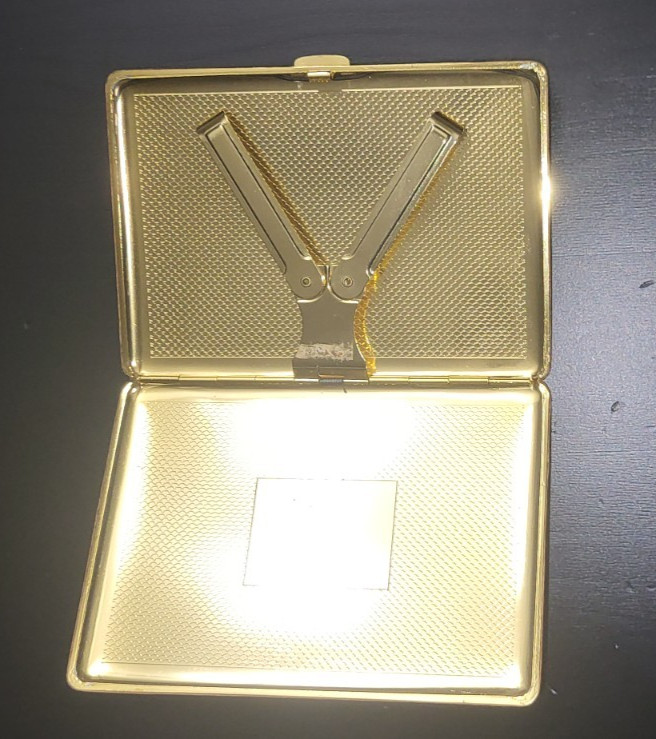 Black Cigarette Case Retro Smoking Accessory