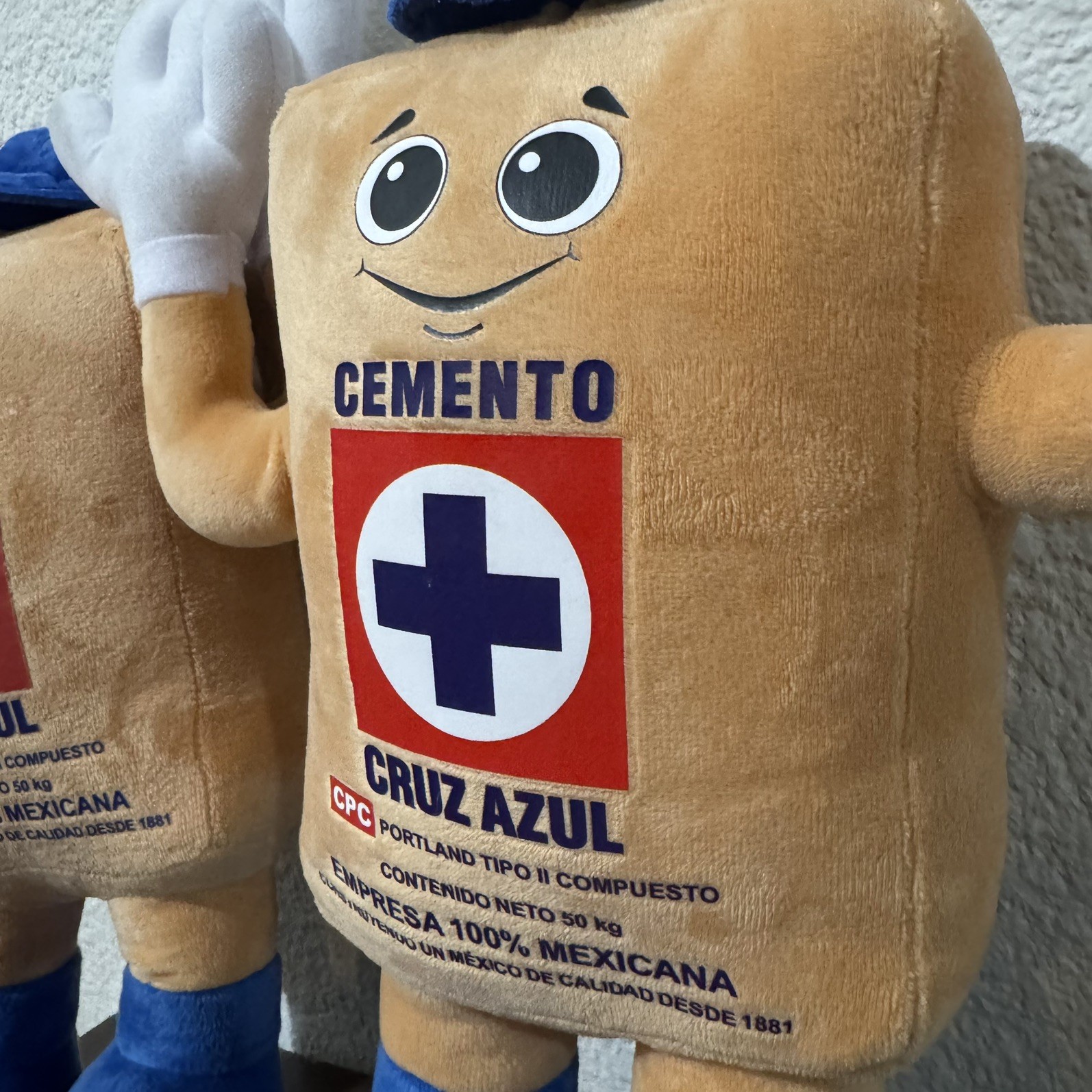 Costalito Cruz Azul Mexico La Maquina peluche Teddy cruzazulito 40 CM