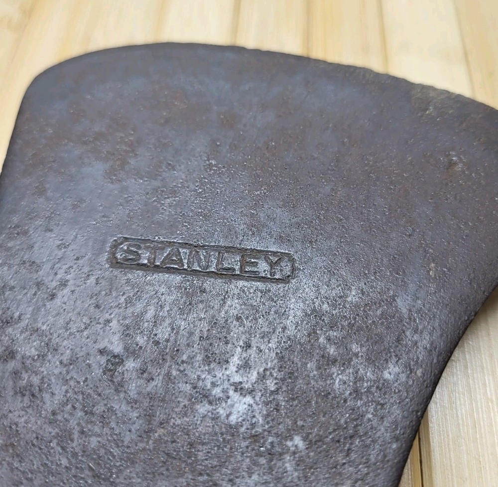 Stanley Vintage Double Bit Axe Canoe Shaped Old Axe Head 3 Lbs