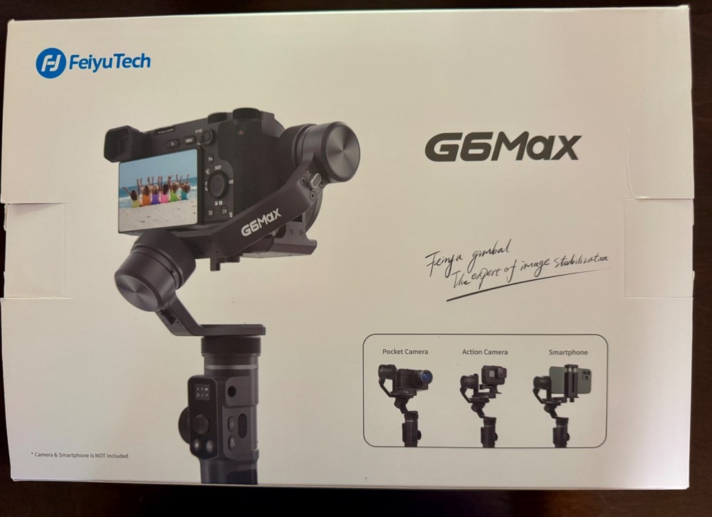 FeiyuTech G6 Max 3-Axis Camera Gimbal Stabilizer with Case