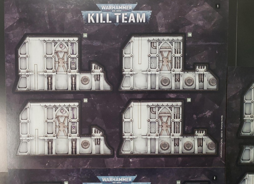 Warhammer 40k Kill Team Bits Core Set MDF Slot Assembly Terrain Set