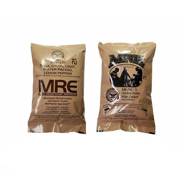 MRE U.S. Military Ready to Eat Meals INSP 2025 - Case, 1, 2, 4, 6 Pack Options