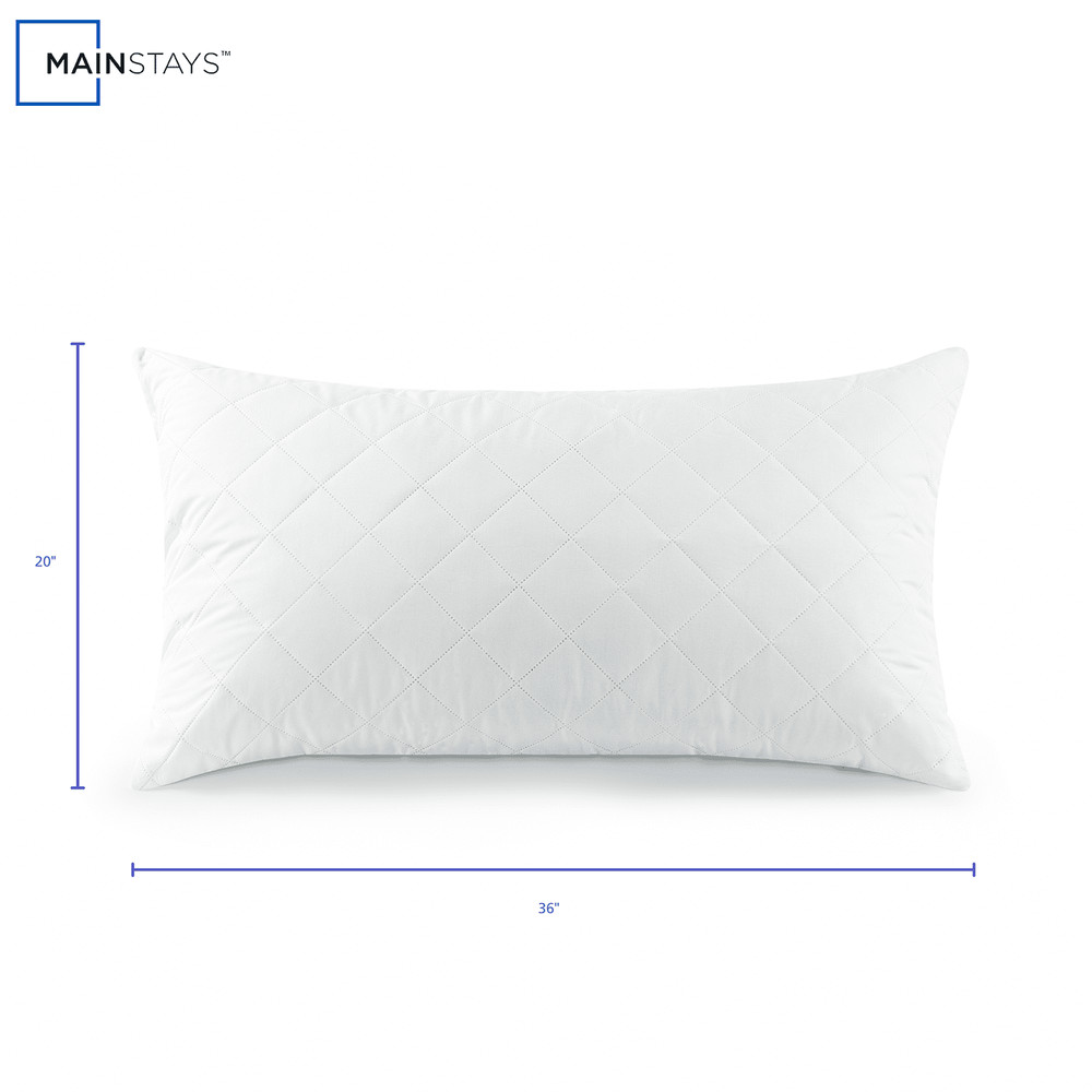 Brushed Microfiber Foam Cluster King Bed Pillow - Antimicrobial,Size:King