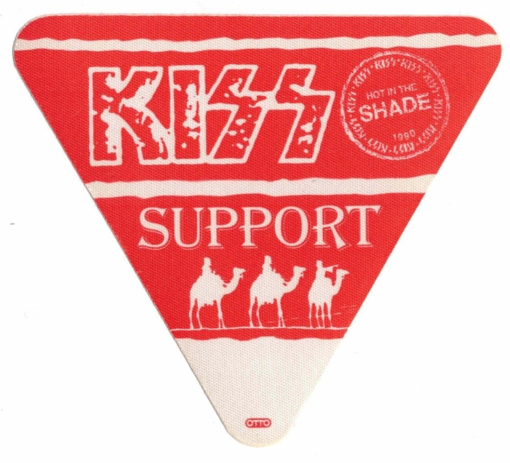 Kiss Hot In The Shade Tour 1990. Support Cloth Backstage Pass