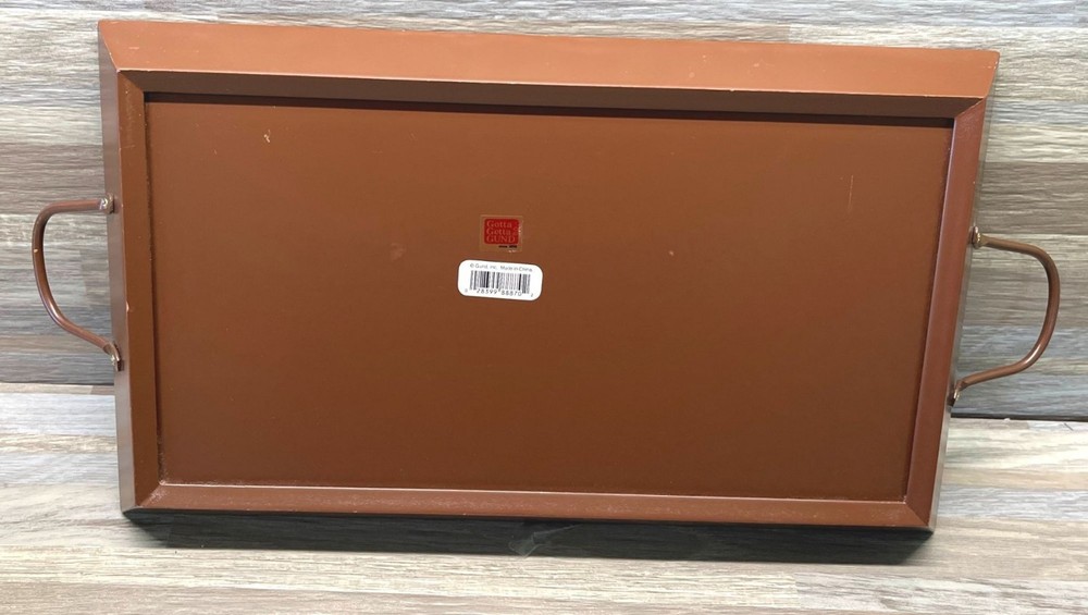 Gund Cardinal Bird Serving Tray Rectangular with Handles Christmas Decor