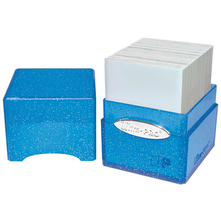 1 Ultra PRO Glitter Blue Satin Cube Deck Box
