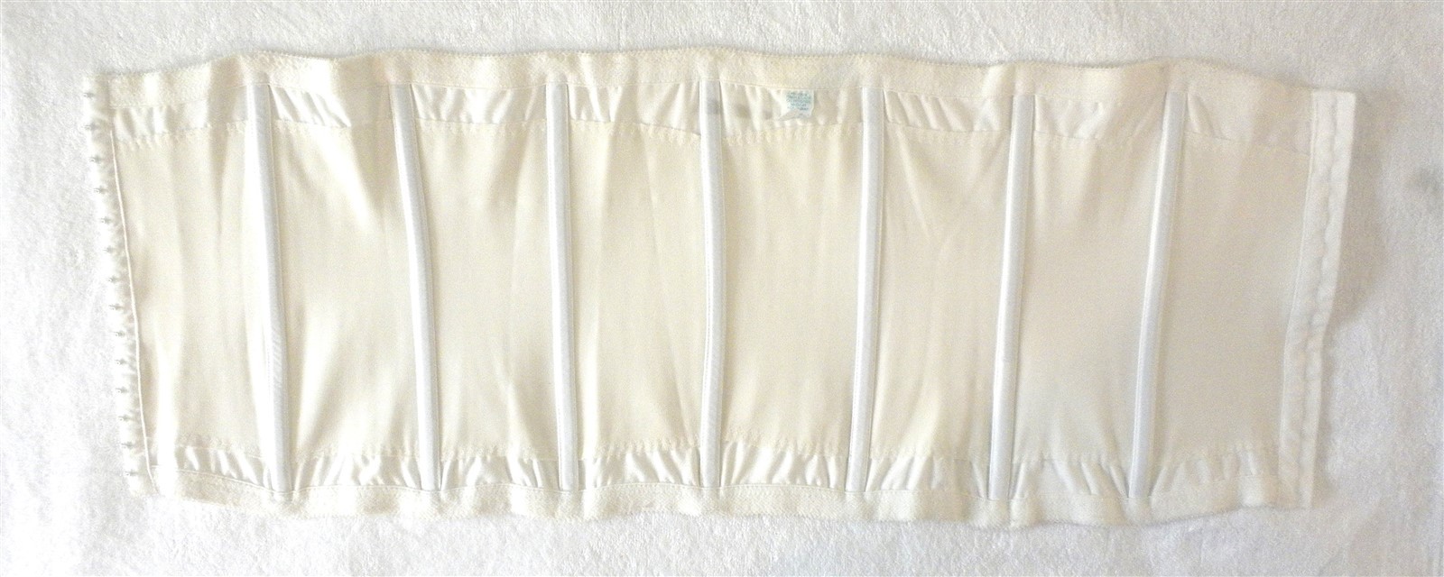 VINTAGE FLEXEES # 6868 WAIST CINCHER NIPPER LONGLINE CORSET BONED 2X WHITE NYLON