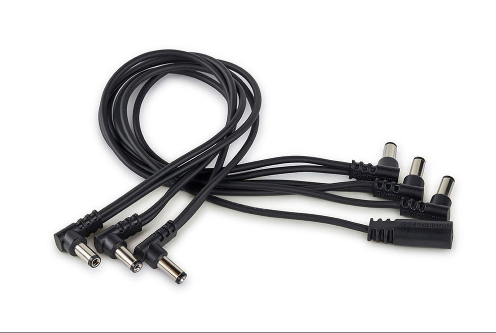 RockBoard Flat Daisy Chain Cable 6 Outputs, Angled