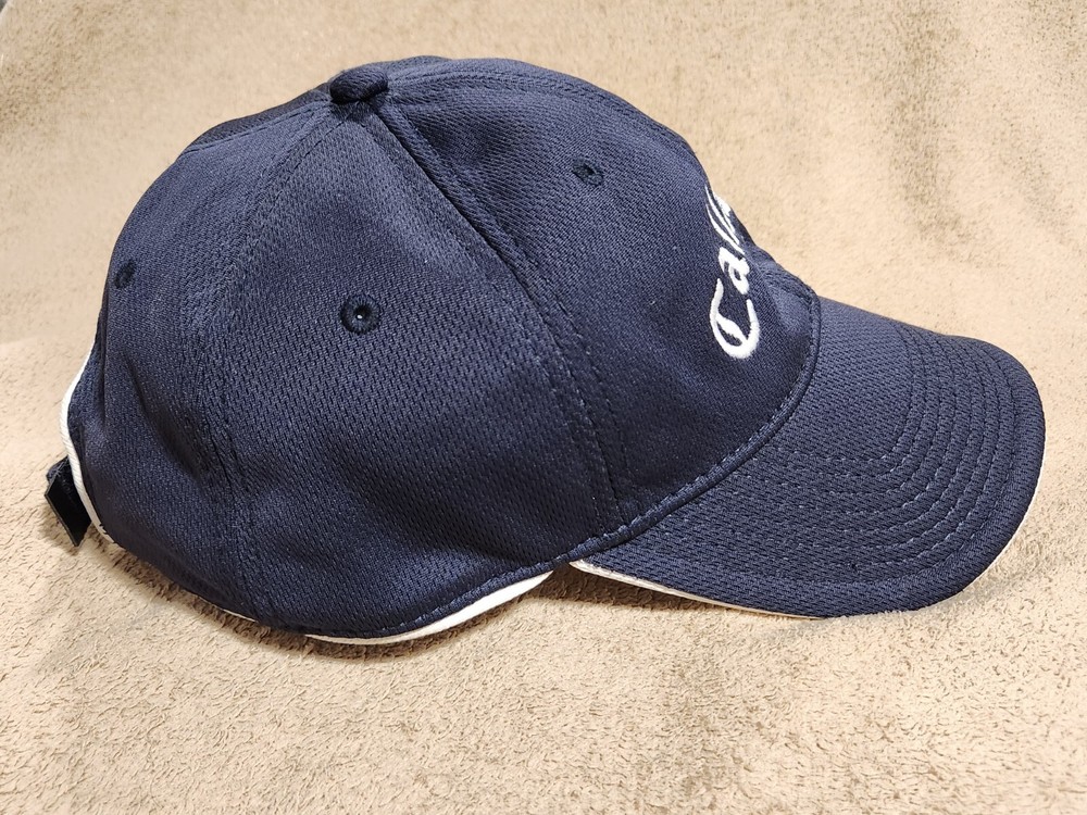 Callaway X-Series Golf Navy Blue Adjustable Hook & Loop Golfers Cap Hat