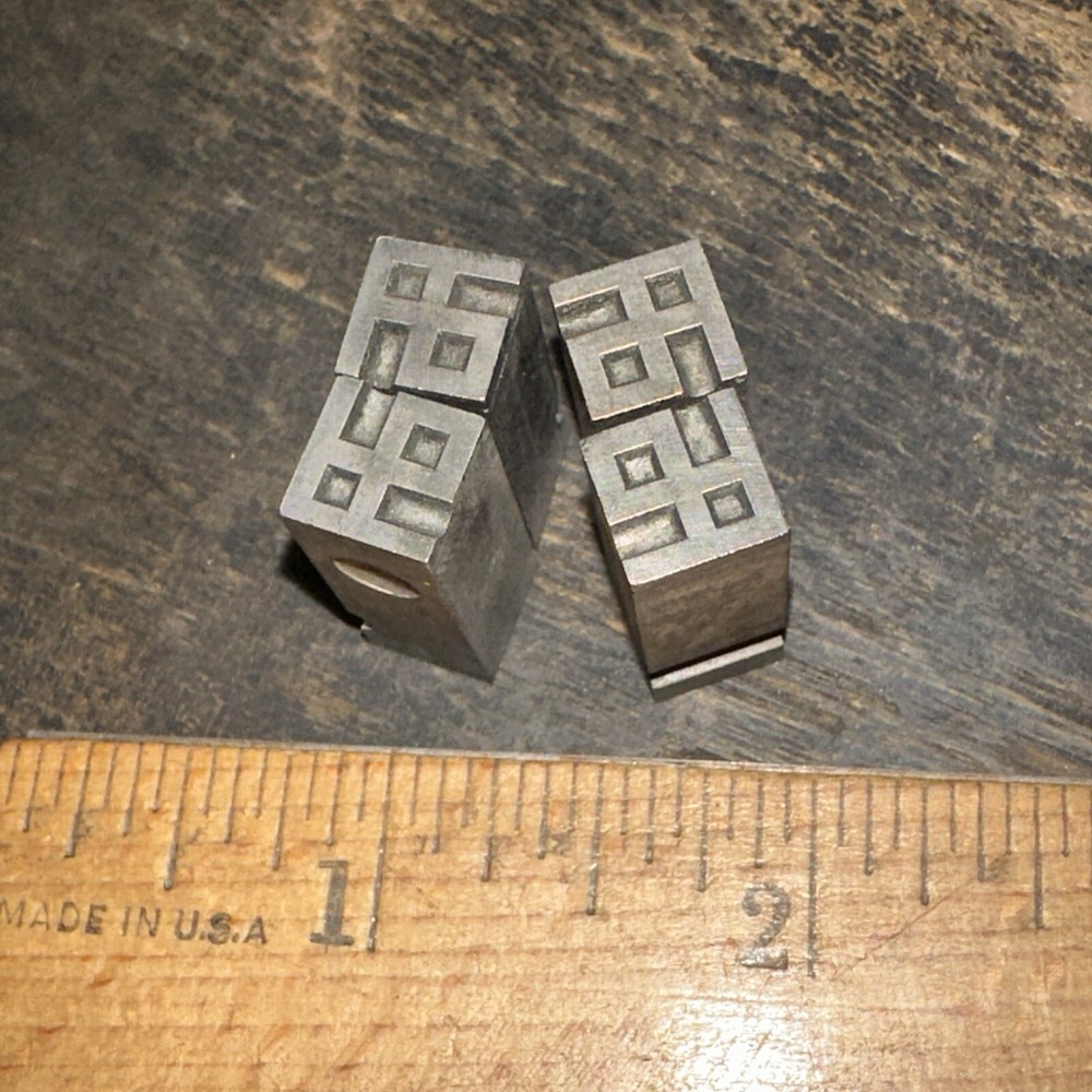 Print Blocks “ 4 Ornamental Borders “ Nice Lines! #8