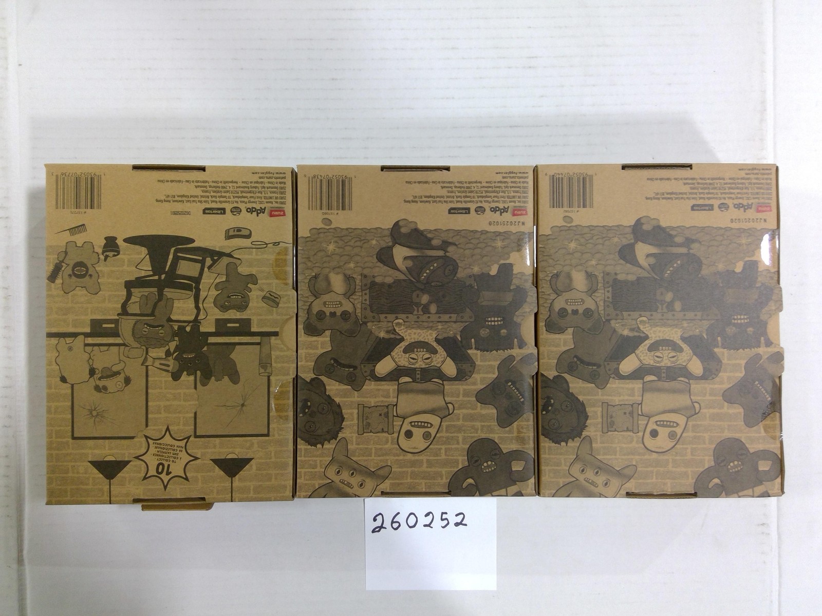 ZURU Fuggler Hairy Fuggs Gold Fuggler Ugly Plush Stuffed Toy Small Monster Lot 3