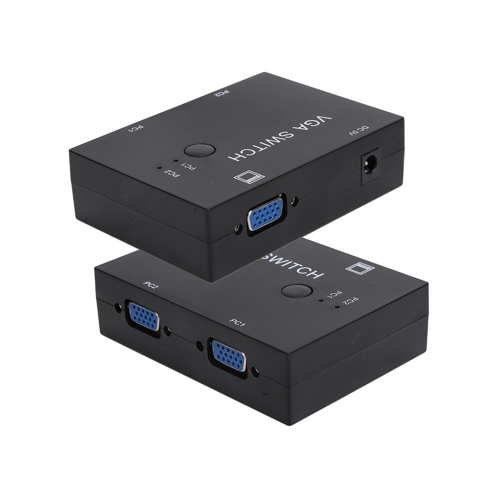 2 Input 1 Output VGA Switcher Efficient Video Conversion For Home/Office ABS