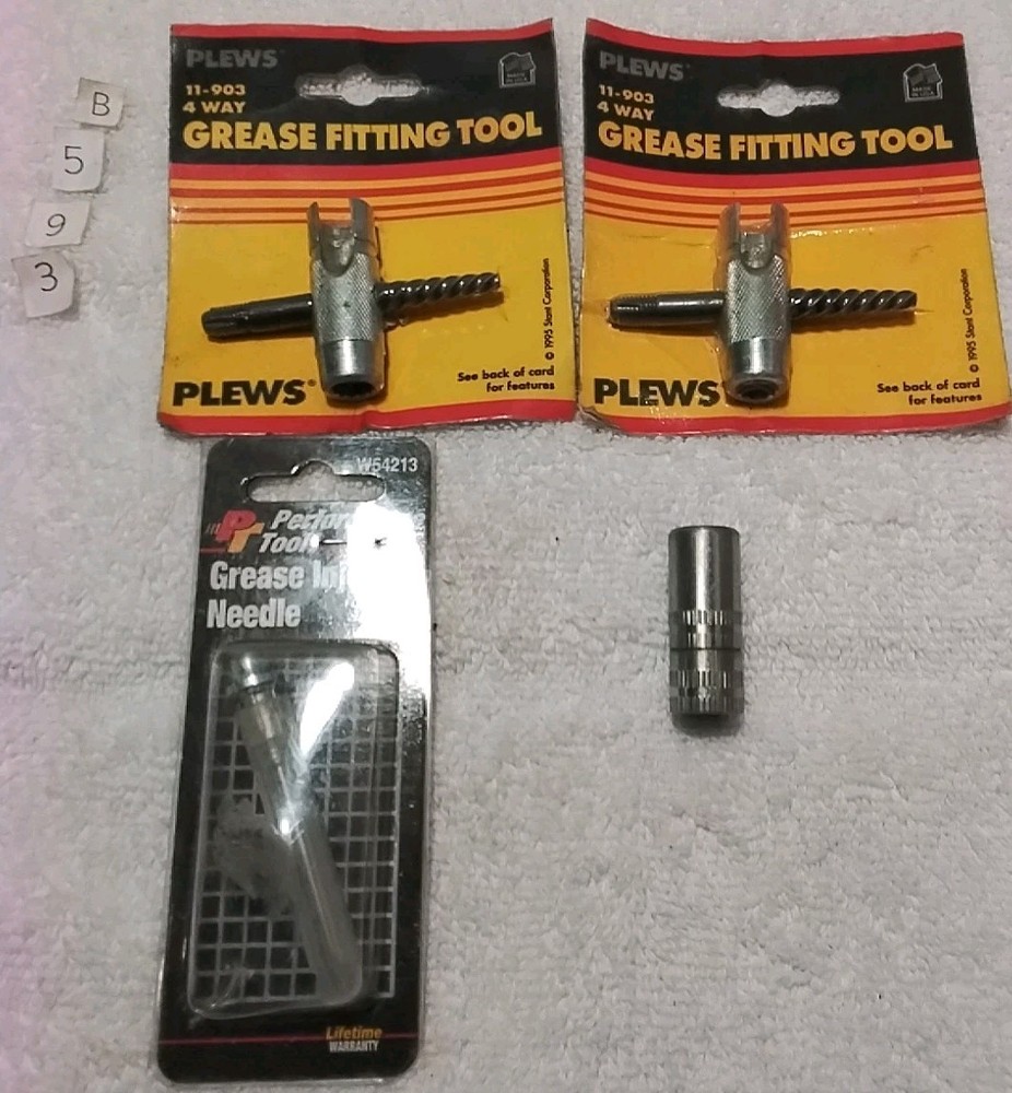 4pc GREASE FITTING TOOLS