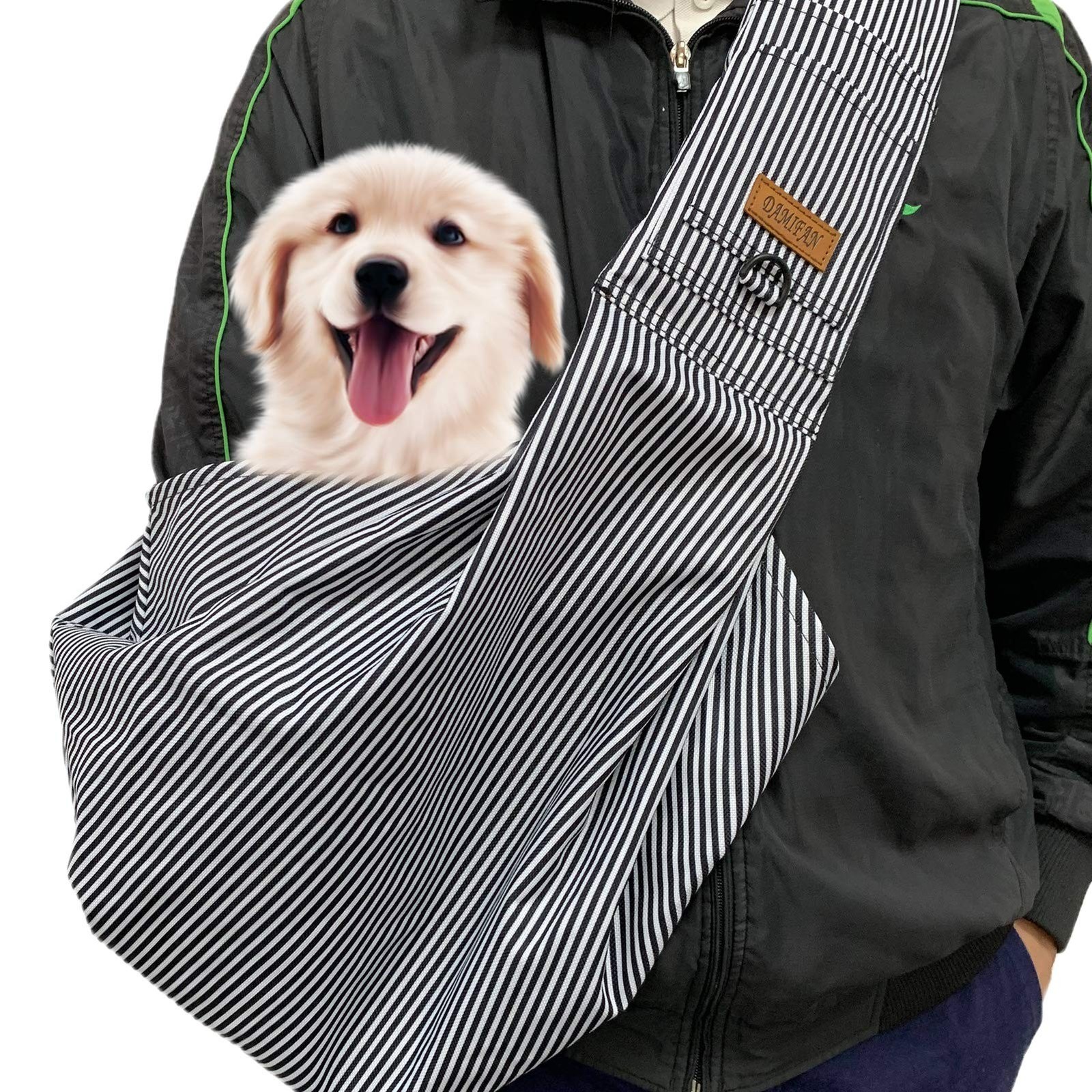 pet Carrier Comfortable pet Sling Backpack for Small Dogs and Puppy Adjustabl...