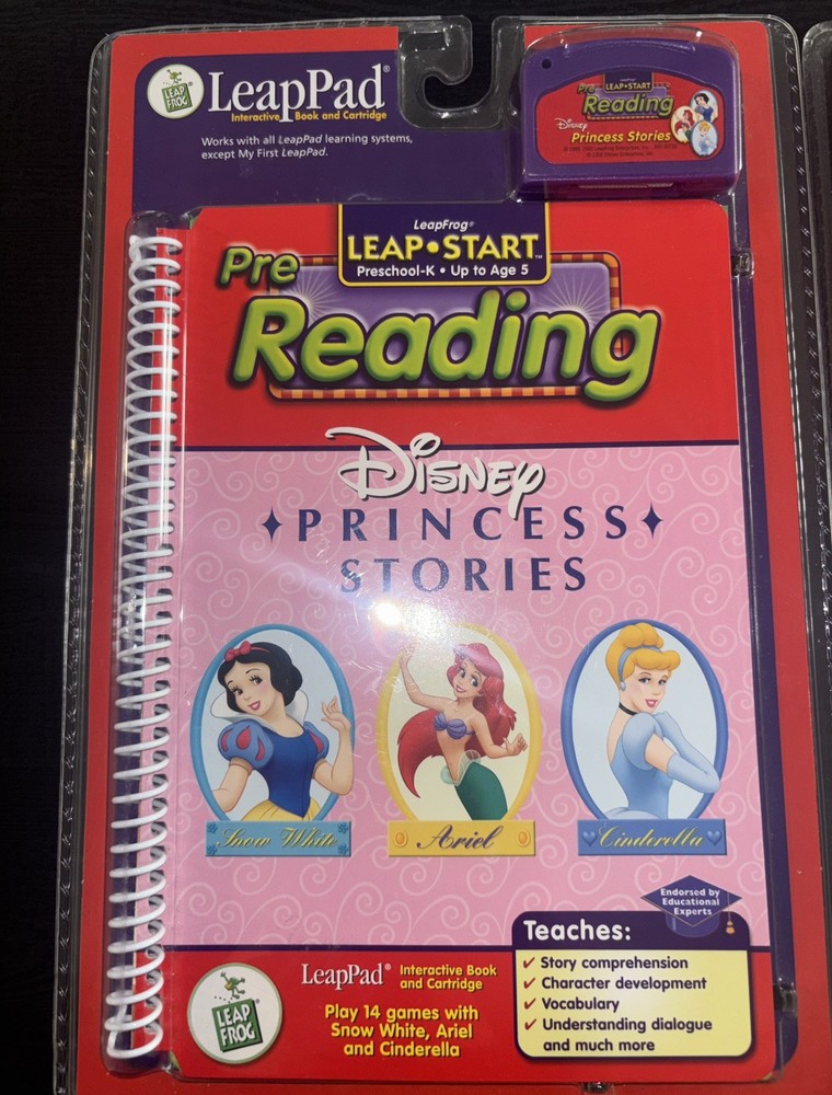 LeapFrog Leap Start Pre-Reading & Pre-Math Bundle Disney Princess & Pooh