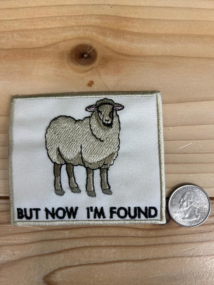 Christian Iron On Patch - But Now I'm Found