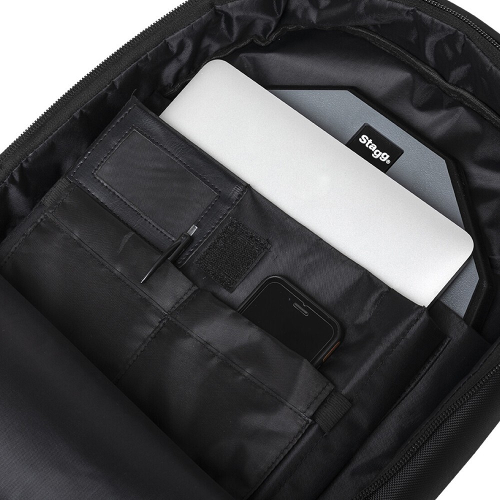 Stagg Padded Black Backpack With Removable Drum Stick Bag DSBACKPACK