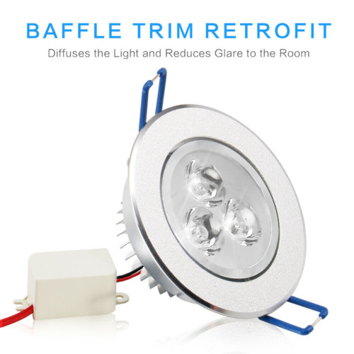 4pcs Dimmable 3w 5w Downlight LED Recessed Ceiling Light Panel Light 110V