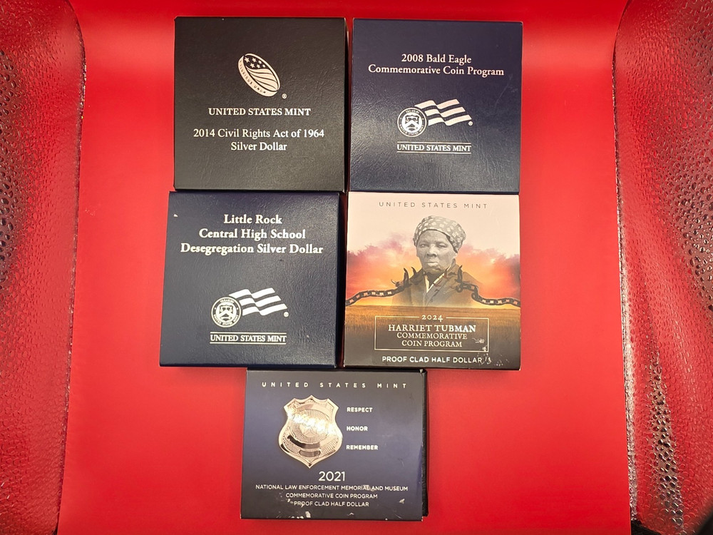 (20) Empty Assorted US Mint Boxes with COAs