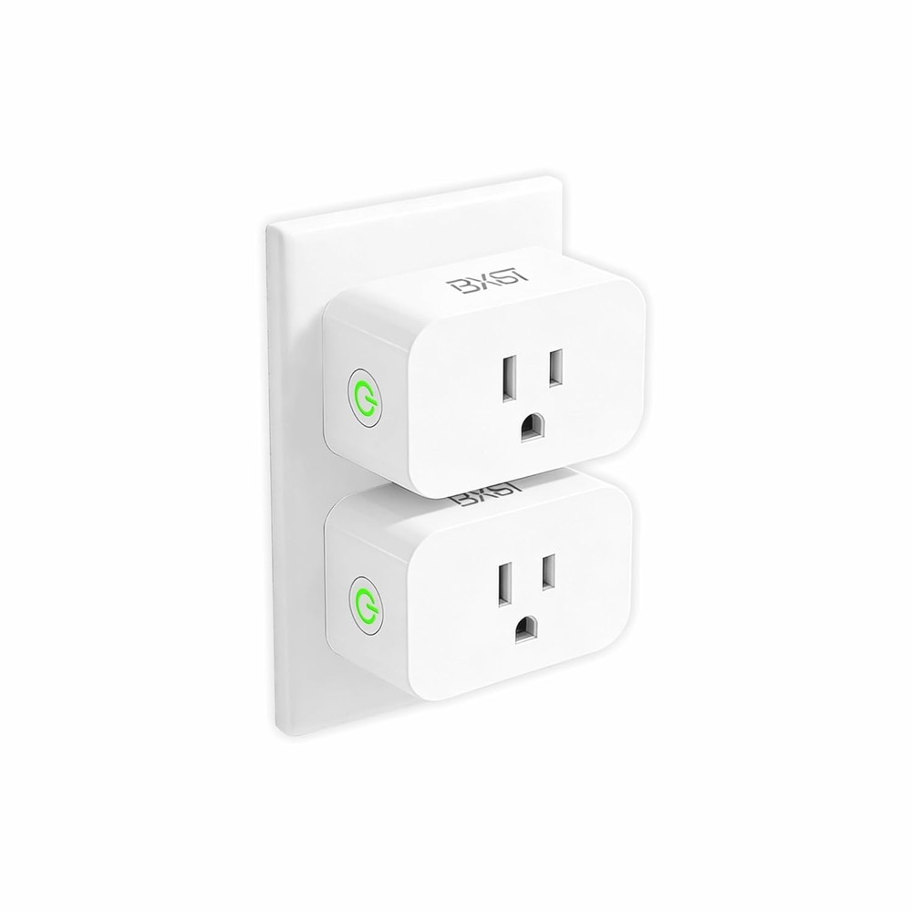 2 Pack Smart Plug, WiFi Smart Outlet with Voice Control and Timer, 15A