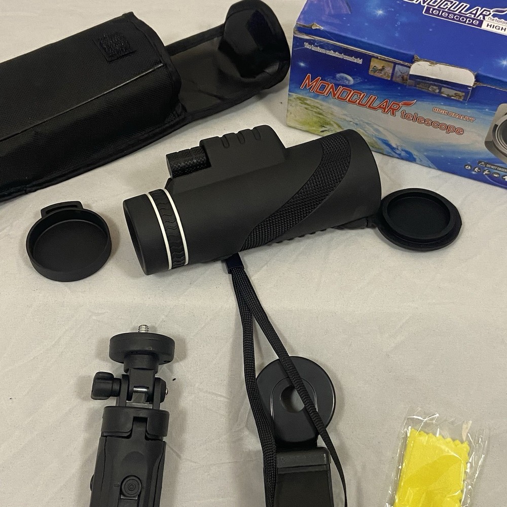 Monocular Telescope 40x60 High Powered With Smartphone Adapter & Tripod