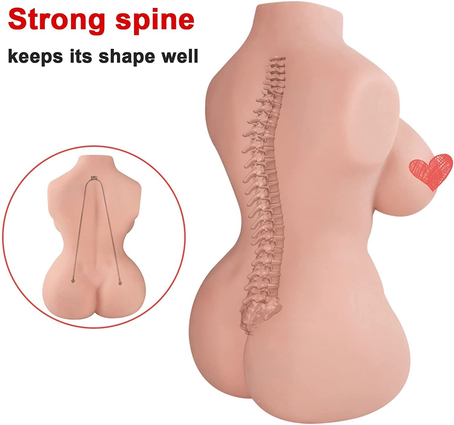 Realistic Adult Sex Doll Toy for Men Male Masturbator Pussy Vagina Anal Ass