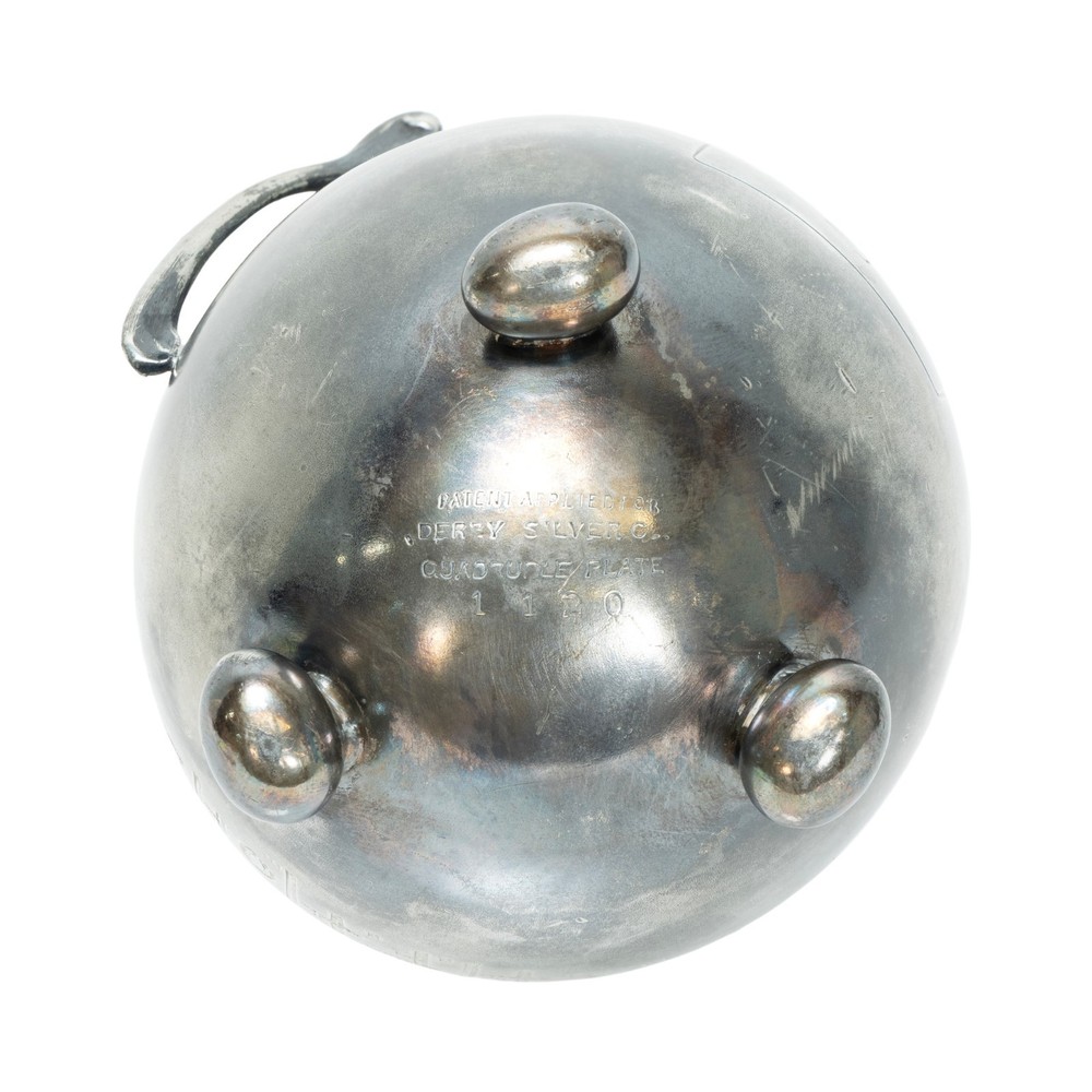 Victorian Silverplate Egg Motif Sugar Bowl