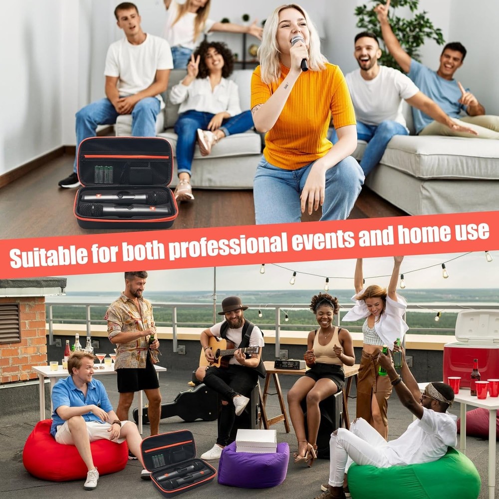 Coitak Wireless Microphone Case for JBL 2 System,...