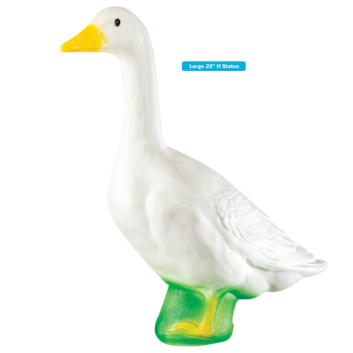 Large White Goose, Plastic Garden Décor, 23” High
