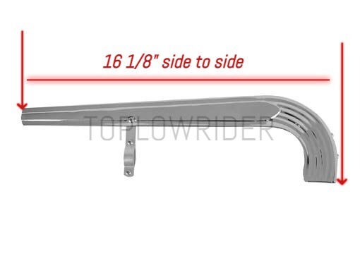20 Lowrider Chain Guard W/Line Adjustable Chrome.