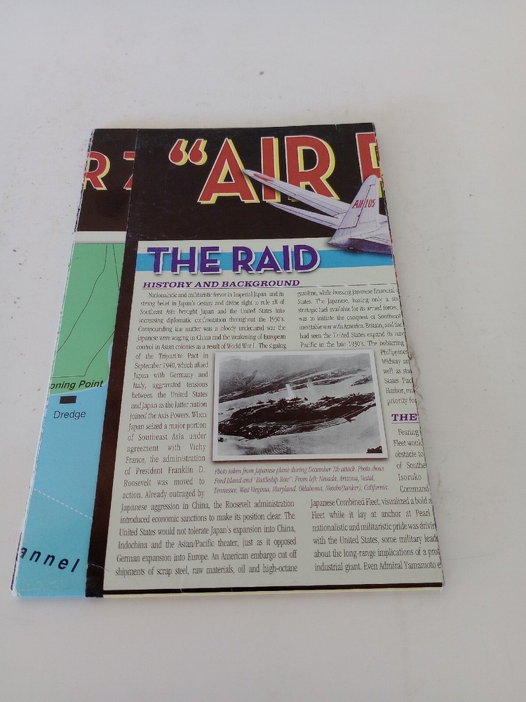 Air Raid Pearl Harbor 2 Sided Poster And Map
