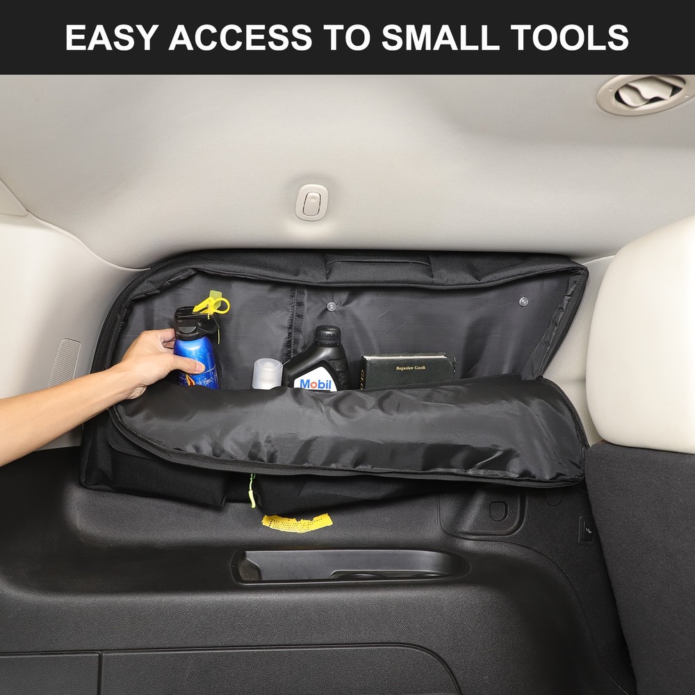 Black Trunk Left Side Window Storage Bag For Cadillac Escalade 2007-2014