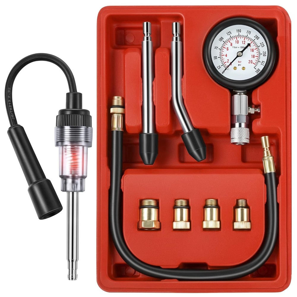 Complete Compression Testing Kit - Car & Motorcycle