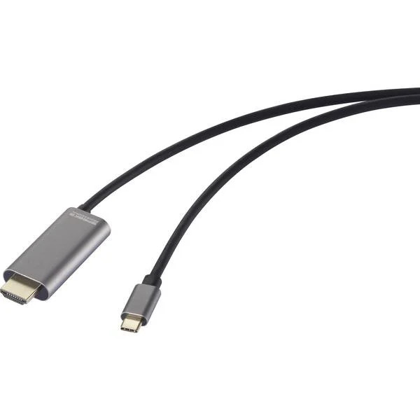 SpeaKa Professional SP-12876348 USB-C® / HDMI Adapter Cable USB-C® Plug, Spi
