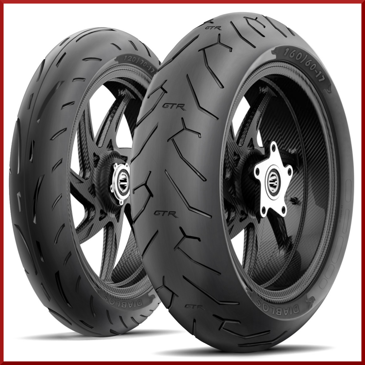 Roadmax Diablo 160/60-17 + 120/70-17  (75H) Motorcycle Tire SET (1Front + 1Rear)