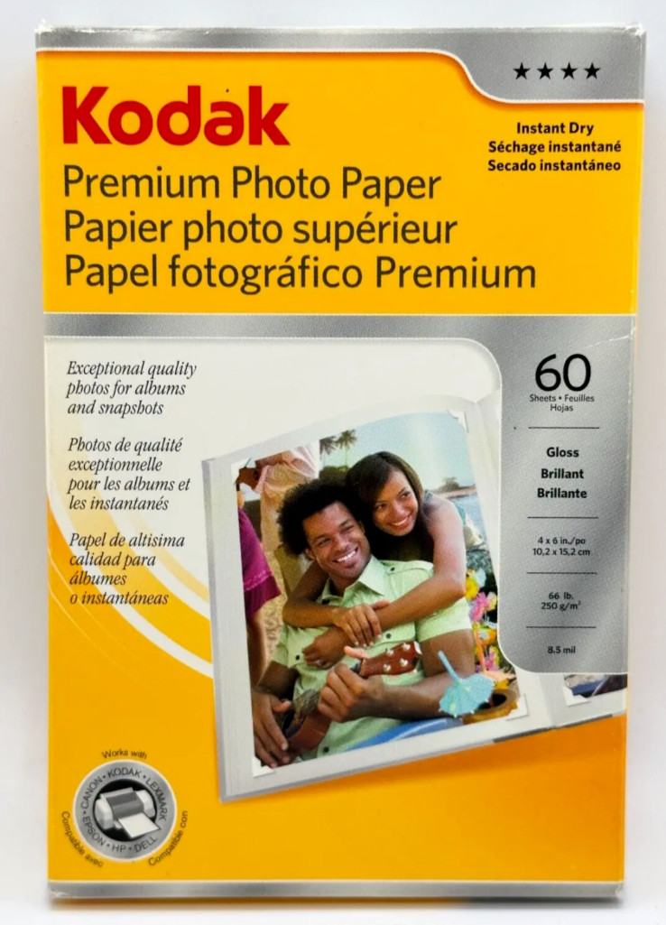 Kodak Premium Photo Paper 2 Packages 4 X 6