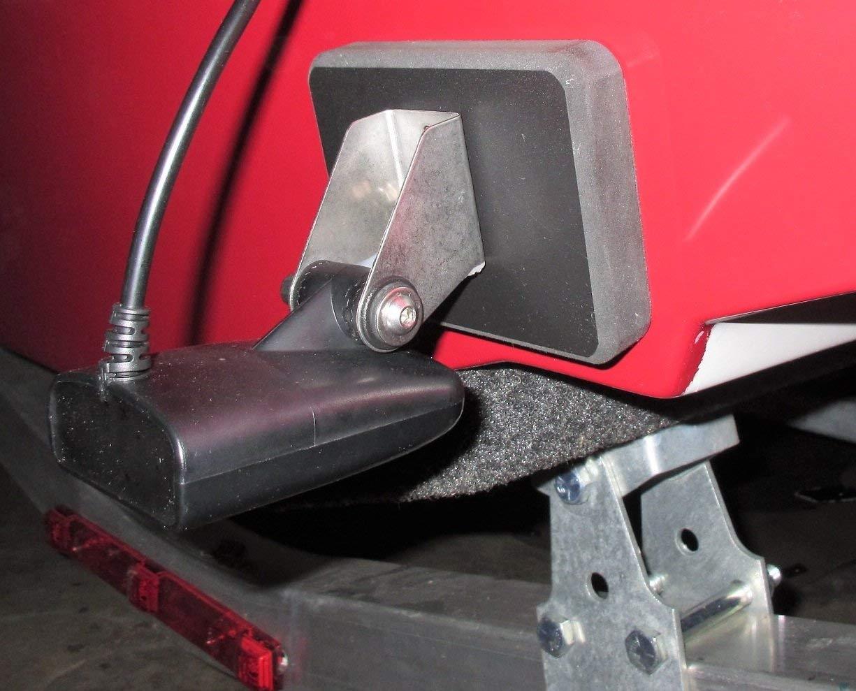 Stern Pad Jumbo Black- 3D Scan Transducer Mounting Kit (No Screwing into Boat)