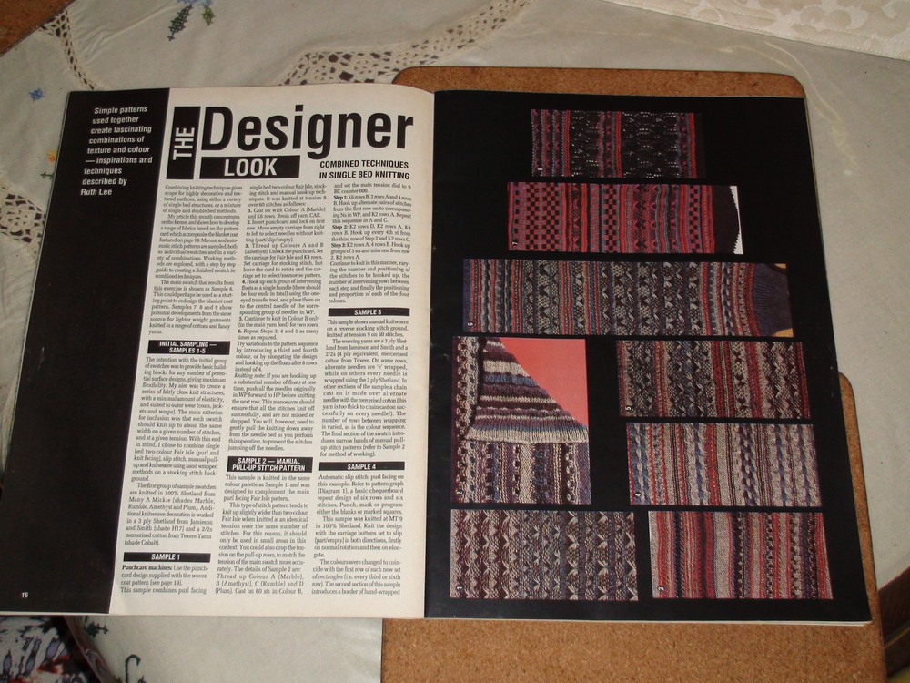KNITTING MACHINE MAGAZINE MACHINE KNIT TODAY OCTOBER 1993