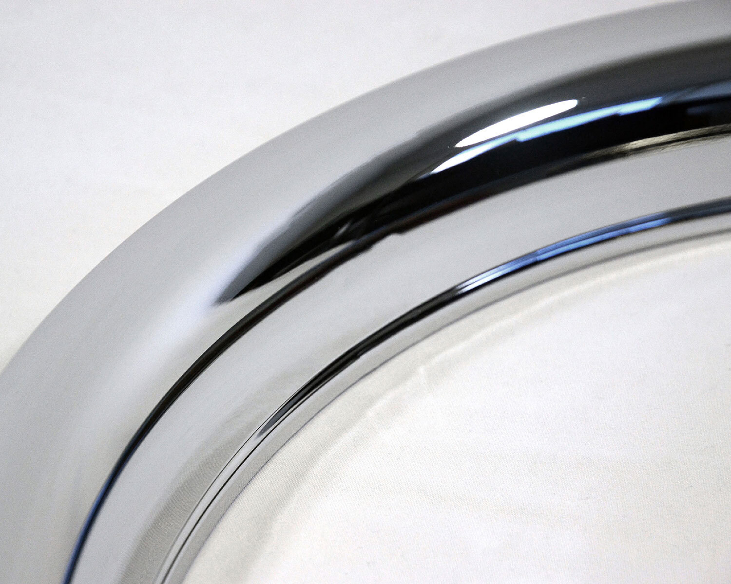 Set of 4 15" CHROME WHEEL TRIM RINGS Beauty Rims Ring Glamour Band for Steel Rim