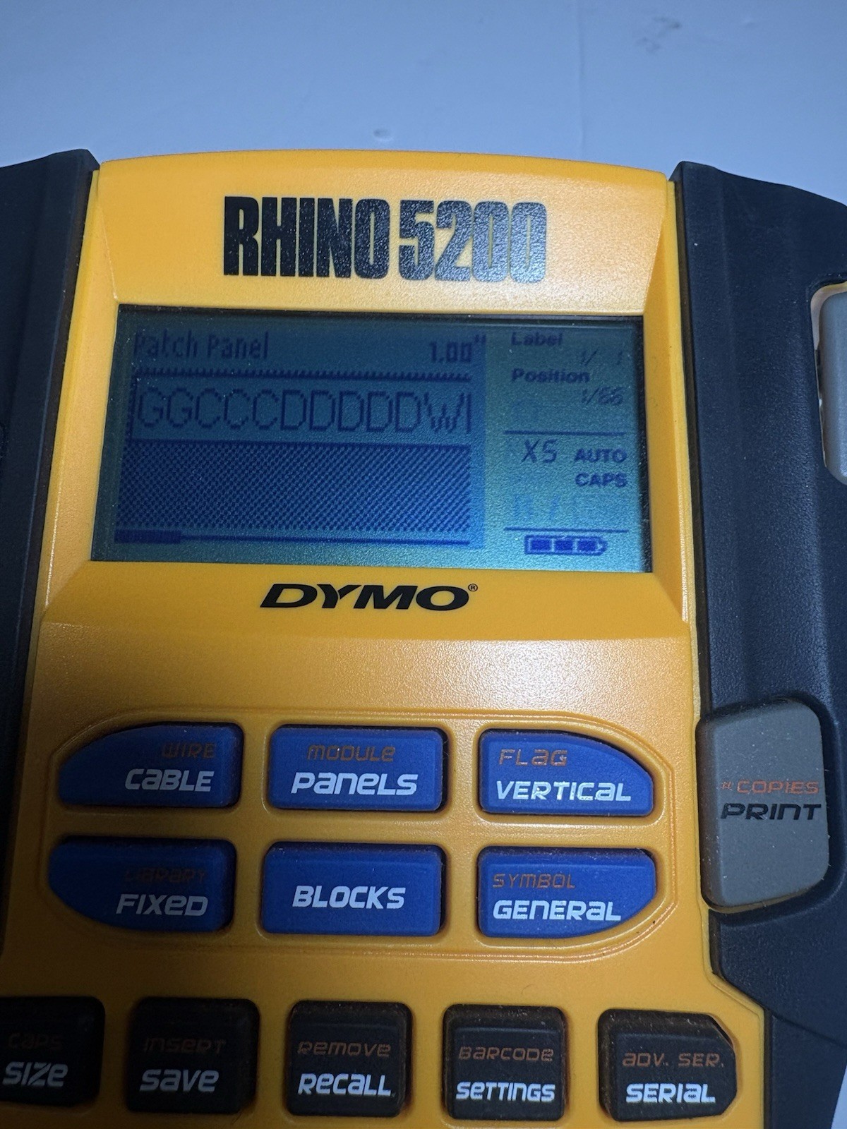 DYMO Rhino 5200 Industrial Label Maker, Barcode, Cable & Wire Labeling Tool Test
