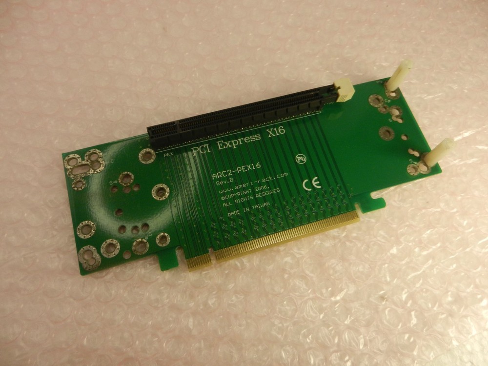 AMERI-RACK Extension ARC2-PEX16  Single Slot PCIE RISER CARD EXTENDER Rev b