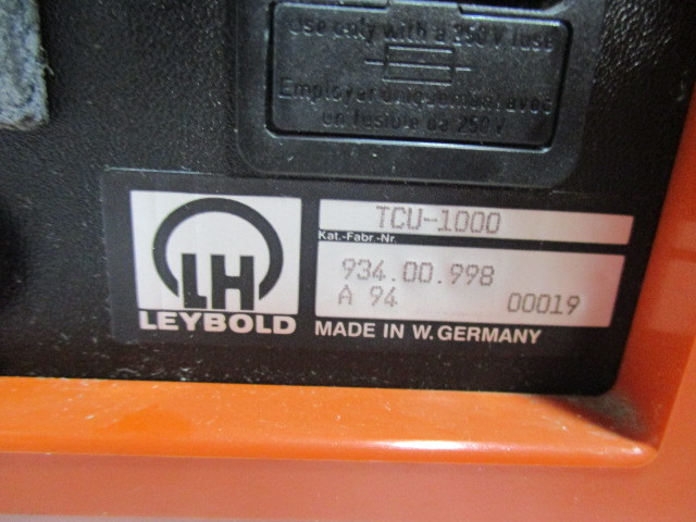 Leybold TCU-1000 Temperature Controller, 934.00.998 Temp Regulator, 416913