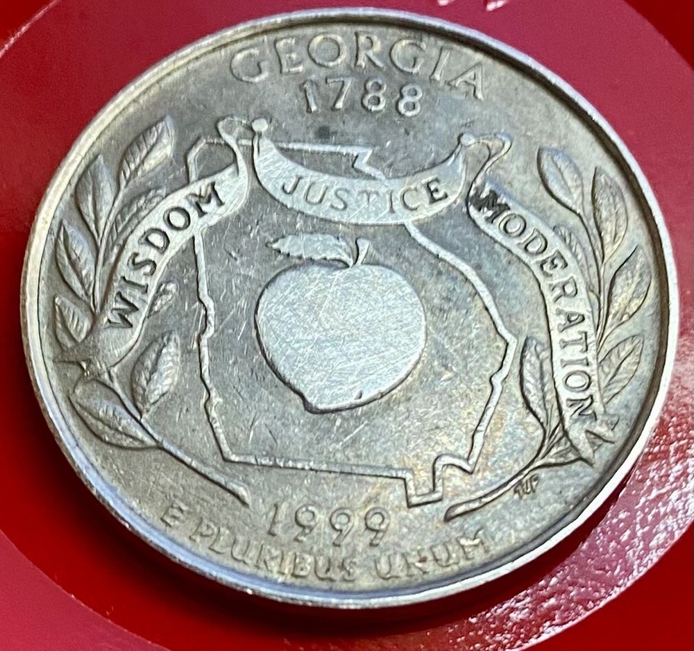 1999 Rare Georgia State Quarter Printing Error