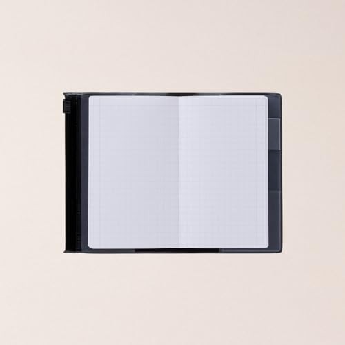 MARK'S EDiT Grid Notebook, B7, with PVC Cover, 5mm, 5mm Diameter