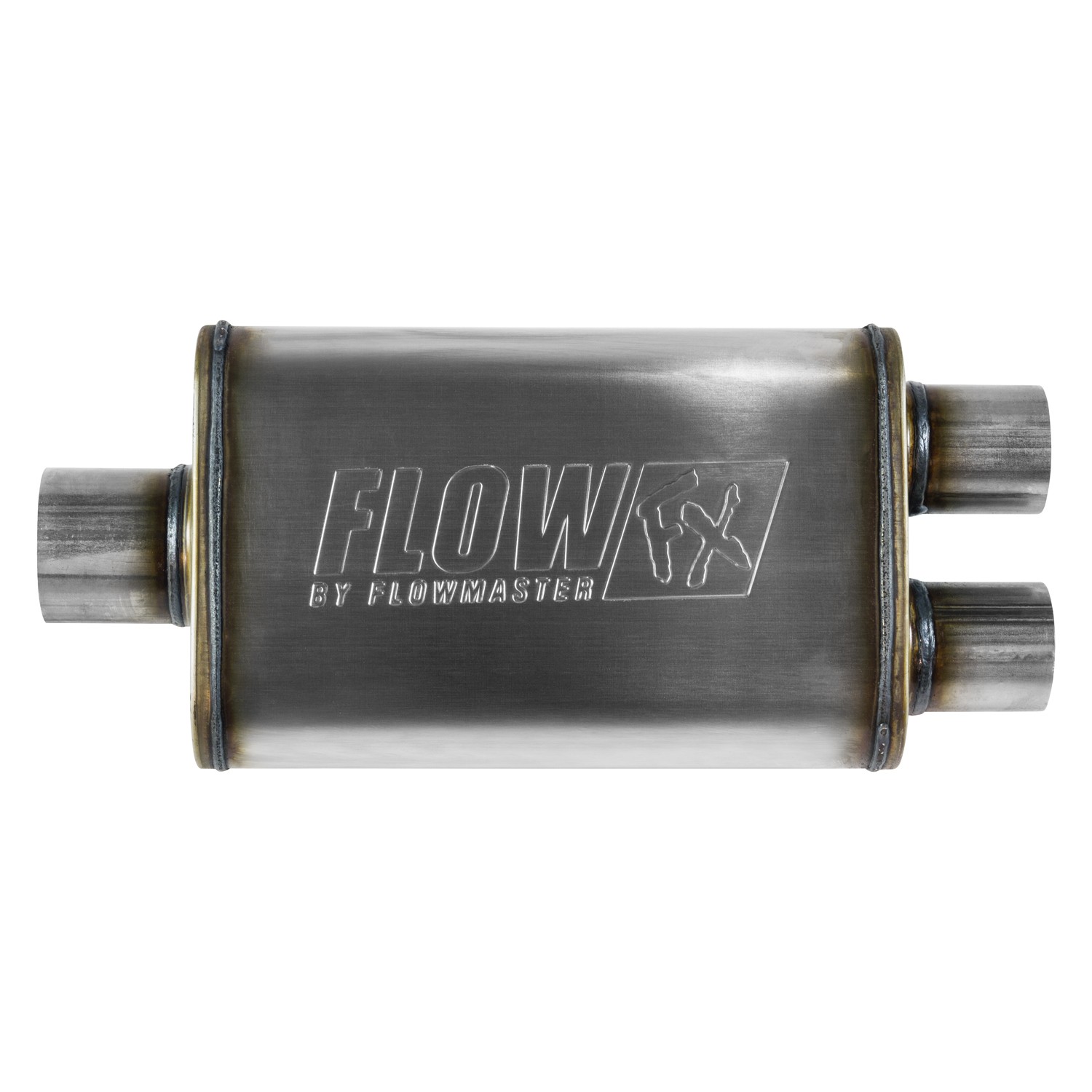 Flowmaster 72198 FlowFX Muffler 3" Center In 2.5" Dual Out - Moderate Sound